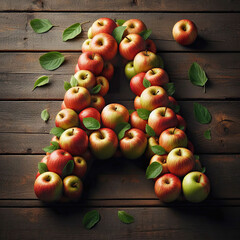 Fruity Letter A - 697341928