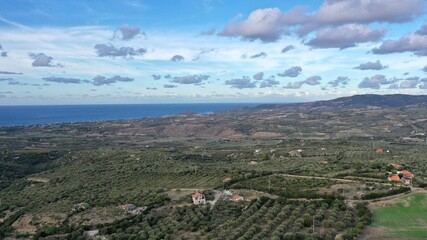 survol du centre de la Sardaigne	