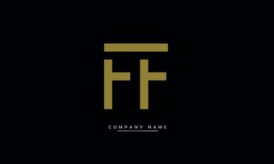 Fototapeta premium FF Abstract Letters Logo Monogram