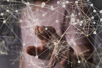 conference Digital Network and data concept 3d