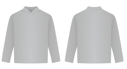 Long sleeve sweater. vector illustration - obrazy, fototapety, plakaty