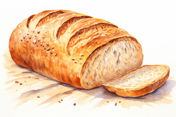 rustic vintage ciabatta illustration