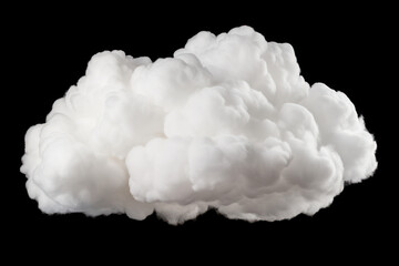 white cloud on black background