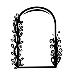 Arch Floral Frame 