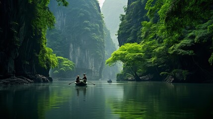 In vietnam, there is a park called china's natural jungle during the summer.