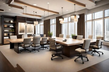 office interior Design generated by AI technology