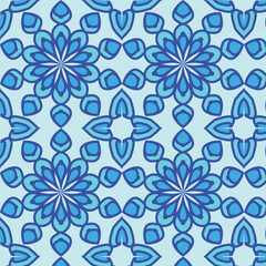 Fototapeta na wymiar Clean minimal geometric pattern floral texture background design