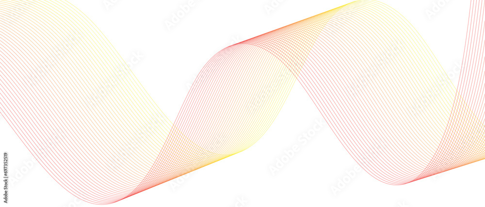 Aufkleber abstract simple geometric wavy line pattern art.