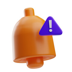 Security Object Alert Sign 3D Illustration
