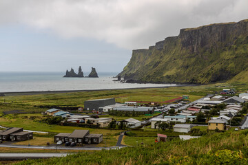 View of the coast of Iceland, Vik