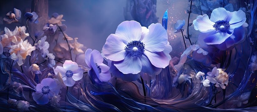 Gorgeous flowers of violet hue