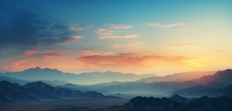 sunset over the mountains © ulugbek