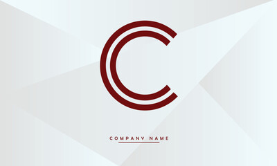 CC Alphabets Letters Logo Monogram - obrazy, fototapety, plakaty