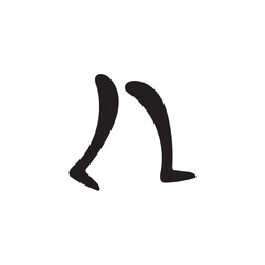 Foot line icon. Human Footprint step Icon. Element of treatment icon for mobile concept and web apps. Thin line foot line icon can be used for web and mobile