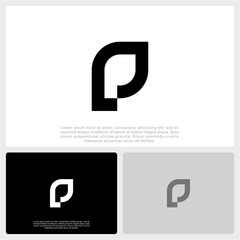 Initial Vector P Logo Design. Initial P Monogram Logo Vector Template.