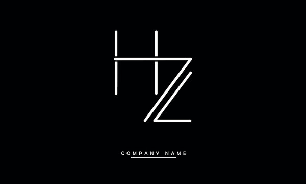 HZ, ZH, H, Z Alphabets Letters Logo Monogram