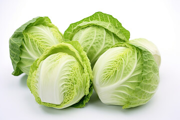 Obraz premium Cabbage isolated on white background