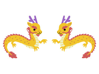 龍　ドラゴン　辰年　ベクター