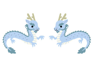 龍　ドラゴン　辰年　ベクター