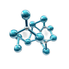 serotonin isolated on transparent or white background, png
