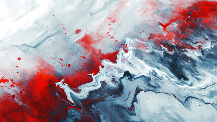digital abstract art with shades of red white and black to make up a dynamic expressive painting background