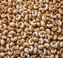 Cashew nuts background. Close-up of cashew nuts background.