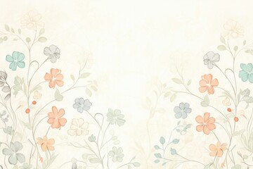 Elegant Floral Background with Pastel Colors