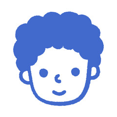 svg happy kids face doodle element set