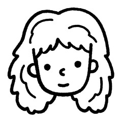 svg happy kids face doodle element set