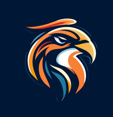 Bird Head Logo Design Vector