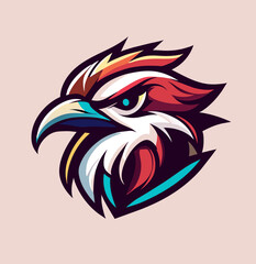 Fototapeta na wymiar Bird Head Logo Design Vector