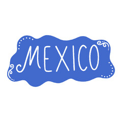 svg mexico pinata doodle element set