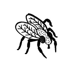 svg poison bugs doodle element set
