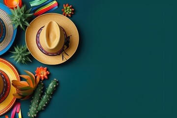 Mexican Independence. Cinco de mayo Concept. Cinco de mayo Food. Cinco de mayo Animal. Cinco de mayo Background. Cinco de mayo Theme. Generative Ai