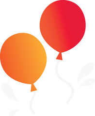 set of colorful balloons png/ vector EPS 10