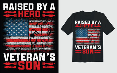USA Veteran T-Shirt Design,National flag day, Vector American army