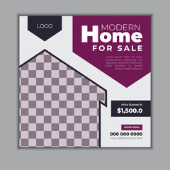 Real estate social media post design template