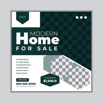 Real estate social media post design template
