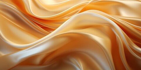 Obraz premium shiny and wavy beige liquid background