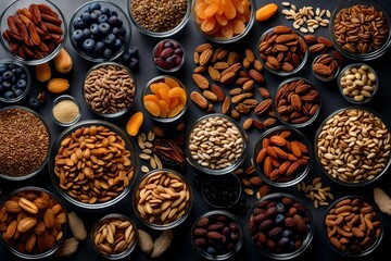 close up of a lot of dry fruits