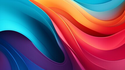 A design that is abstract and features a wave of vibrant colors.