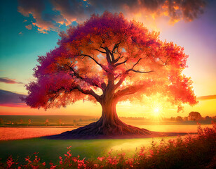 The Tree of Life at Sunrise