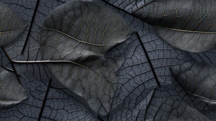  a close up of a large leaf with a pattern of leaves on it's sides and a thin line of leaves on the other side of the leaf. - obrazy, fototapety, plakaty