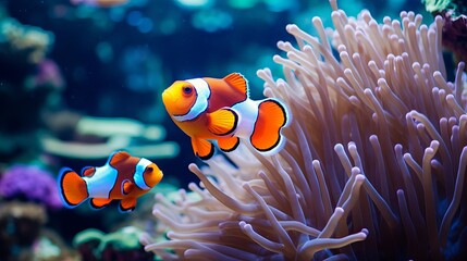 Coral reefs are home to beautiful clownfish.