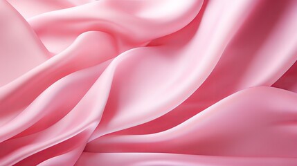 Obraz premium The texture of pink fabric is influenced by movement.