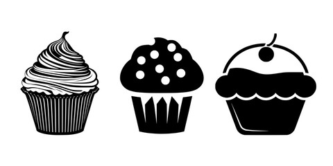 set of cupcakes