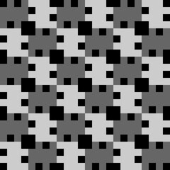 Checks ornament. Squares illustration. Seamless pattern. Geometrical background. Tiles wallpaper. Ethnic motif. Geometric ornate. Digital paper, textile print, web design, abstract image. Vector art.
