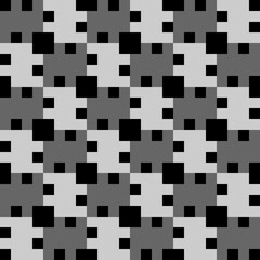 Fototapeta premium Checks ornament. Squares illustration. Seamless pattern. Geometrical background. Tiles wallpaper. Ethnic motif. Geometric ornate. Digital paper, textile print, web design, abstract image. Vector art.