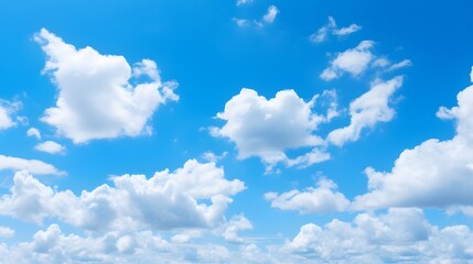 Naklejka na ściany i meble Blue sky and clouds