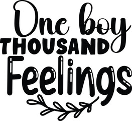 One boy thousand feelings